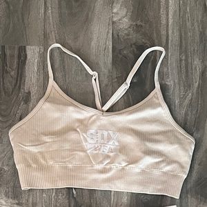 Sarah’s Day x White Fox Active Coffee Date Seamless Sports Bra Sand